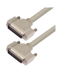 Deluxe Molded D-Sub Cable, HD44 Male / Male, 1 ft