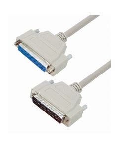 Deluxe Molded D-Sub Cable, HD78 Male/Female, 25.0 ft