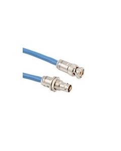 RoHS LAB RATED 0.242" O.D. TWINAX CABLE ASSEMBLY 3-SLOT PLUG TO NON-INSULATED BULK HEAD 3-LUG CABLE JACK .3 METER