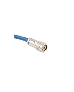 RoHS LAB RATED 0.242" O.D. 1553 TWINAX CABLE ASSEMBLY THREADED PLUG TO BLUNT .3 METER