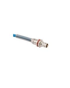 RoHS LAB RATED 124 OHM 0.242" O.D. 1553 TWINAX CABLE ASSEMBLY BEND RELIEF NON INSULATED BULK HEAD 3-LUG CABLE JACK-BLUNT .3 METER