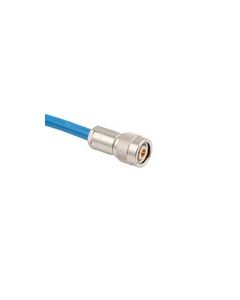 RoHS LAB RATED 124 OHM 0.242" O.D. 1553 TWINAX CABLE ASSEMBLY THREADED PLUG TO BLUNT .3 METER