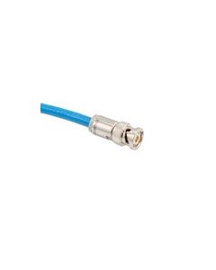 RoHS LAB RATED 124 OHM 0.242" O.D. 1553 TWINAX CABLE ASSEMBLY 2-SLOT PLUG TO BLUNT .3 METER