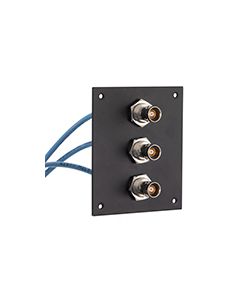 3 JACK PANEL INSERT BULKHEAD REAR MOUNT TRB 3 LUG NON ISOLATED BEND RELIEF SPRING JACK WITH 30-02003 LEAD 12"