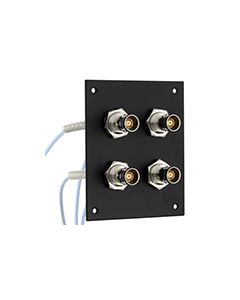 4 JACK PANEL INSERT BULKHEAD REAR MOUNT TRB 3 LUG NON ISOLATED BEND RELIEF SPRING JACK WITH 30-02002 LEAD 12"