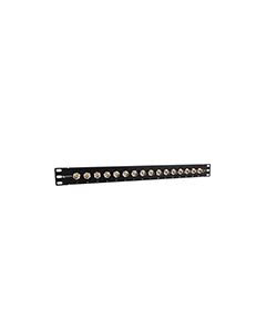 1.75" (1U) 16 PORT JACK PANEL INSERT BULKHEAD REAR MOUNT TRB  4 LUG NON ISOLATED