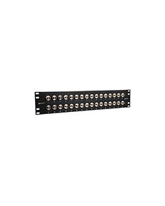 3.5" (2U) 32 PORT JACK PANEL INSERT BULKHEAD FEED THROUGH TRB 2 LUG NON ISOLATED