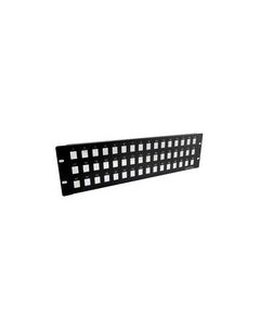 5.25"x19" (3U) 48 Port Keystone Slot Panel