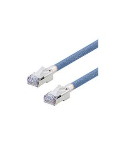 Category 5e Aerospace Ethernet Cable High-Temp SF/UTP FEP Blue RJ45, 100.0ft