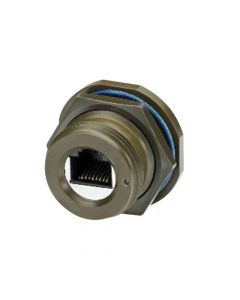 Category 6, Ruggedized Jam-nut, Zinc-Nickel finish with Grounding Shield