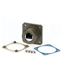 Category 6, Flange Mount, Zinc-Nickel finish with Grounding Shield and Mounting Hardware