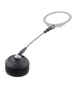 Dust Cap + Collared Lanyard for D38999 Jam-Nuts, Electroless Nickel Finish